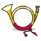 Postal Horn emoji on Emojidex
